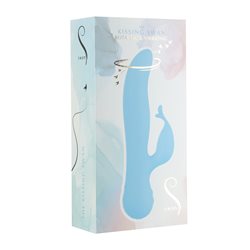 The Kissing Swan® Dual Action Vibrator - Blue bigger version